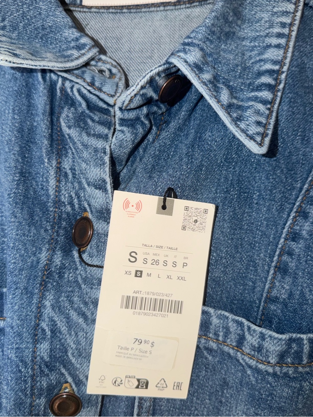 Classic Denim Button-Front Maxi Dress - Picture 8 of 8
